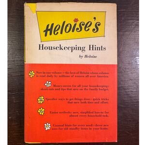 Heloise’s Housekeeping Hints HC/DJ + Vintage Calgon Guide & Clippings - 1962